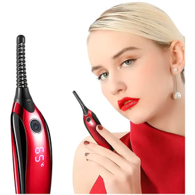Automatic Heated Eyelash Curlers, Electric Eyelash Curler, LED Display 4 Temperature Settings, 48Hrs Long Lasting Lash Curler