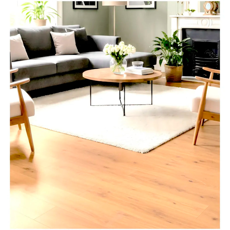 Natural Pine PVC Wood Floor Planks Flooring Tiles With Self Adhesive Peel & Stick Wooden Design- 18 Planks - 27 Square feet - Pine Wood Colour