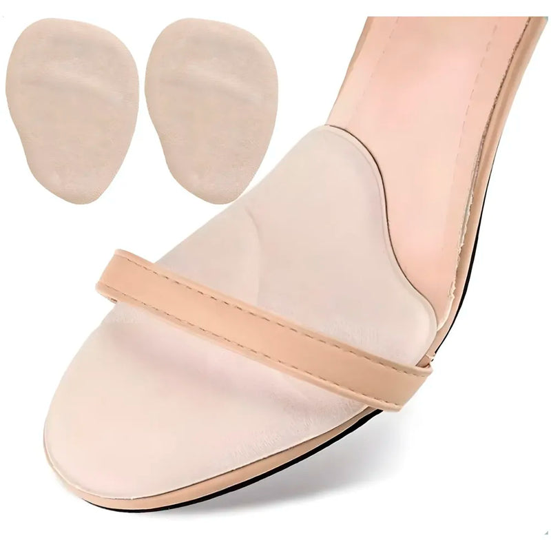 Ball of Foot Cushions for Women, High Heel Metatarsal Pads, All Day Comfort Heel Inserts, Foot Pads for Balls of Feet, One Size Fits All - Beige – 10 cm x 7cm