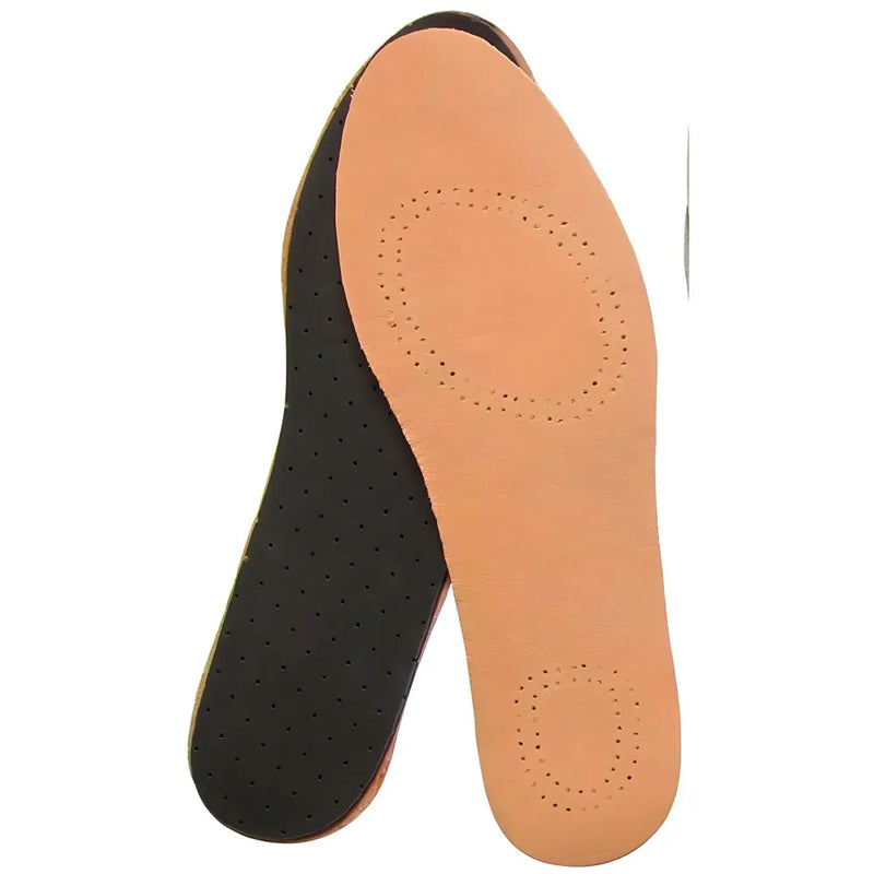 Brown Leather Shoe Insoles for Men & Women – Premium Soft Shock Absorption Lightweight, Breathable & Cut-to-Fit Comfort Inserts, 35-46 Euro Size Formal Shoes