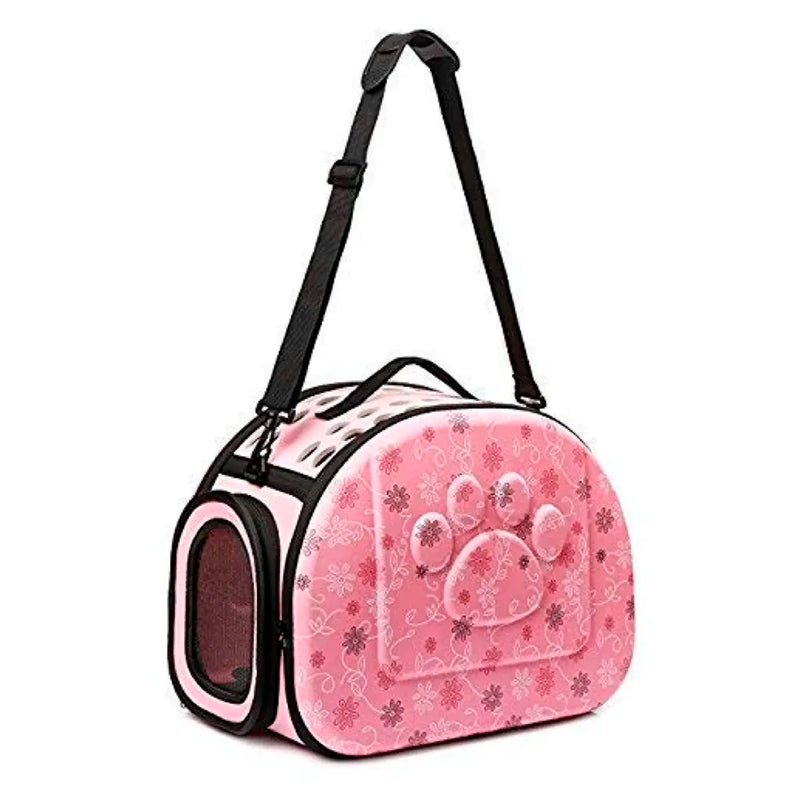 Pet Carrier, Hard Cover Portable Tote Soft Breathable Comfort Transport Shoulder Bag for Small cat Dog – 42 x 26 x 32cm (Pink)