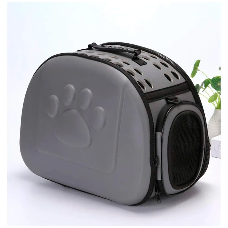 Pet Carrier, Solid Colours Hard Cover Portable Tote Soft Breathable Comfort Transport Shoulder Bag for Small cat Dog – 42 x 26 x 32cm (Grey)