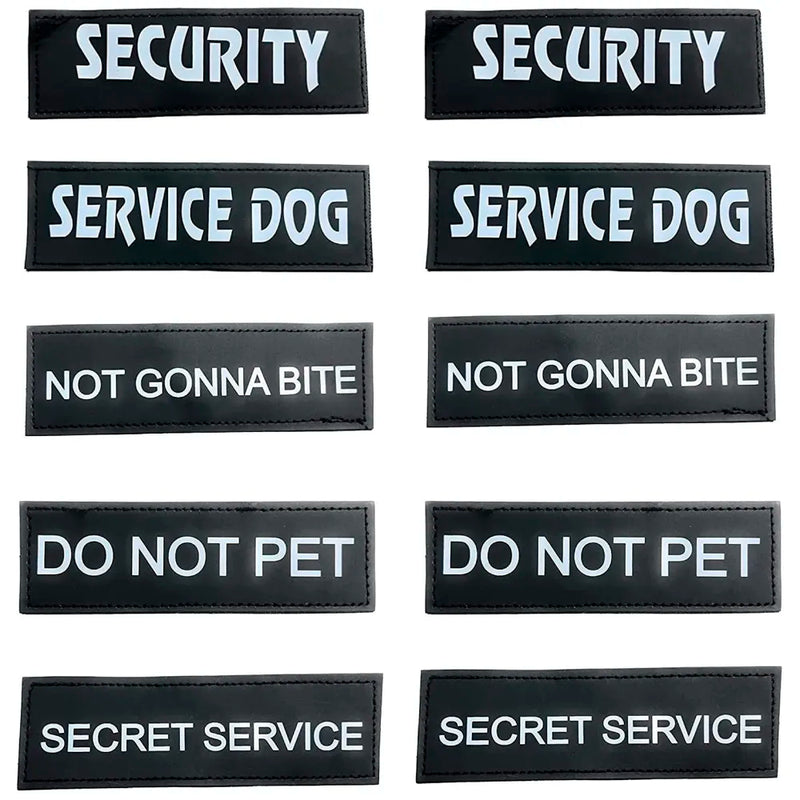 Replacement Tags for Large and XL Harness Pack of 10 Pcs, (Replacement Tags, 10 Pcs)