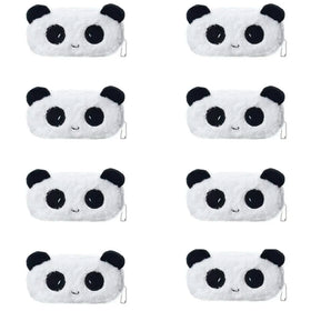 Fur Soft Toys Panda Pencil Pouch Pencil Box for Children (Panda Fur, 8)