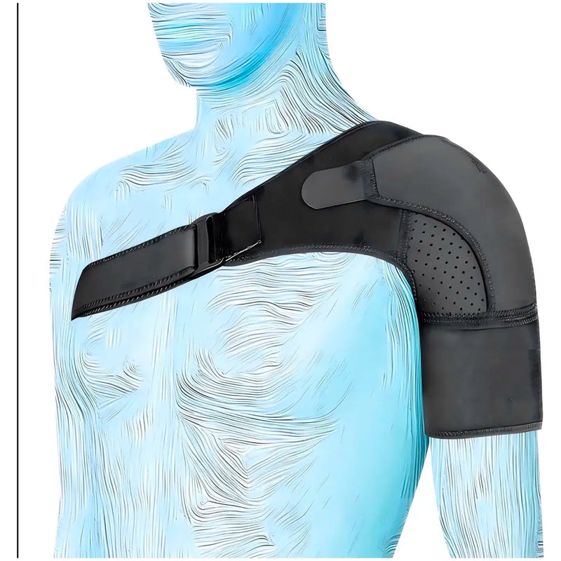 Shoulder Brace, Rotator Cuff Support Brace and Arm Sling for Pain Relief, Shoulder Compression Sleeve for Preventing Strains and Dislocation, Adjustable Fits Left and Right Arm, Men & Women