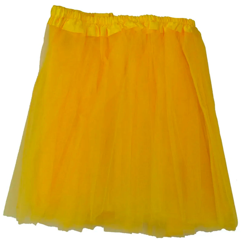 Tutu Skirt โ Yellow Princess Girl's Pettiskirt Dress-Up Tutu Tulle Skirt / Mini Skirt For Ballet Dance Photography Prop Costume Outfit Party Dance wear ~ 30 cm Length ~ 46 - 86 cm Waist (18-34 inches )