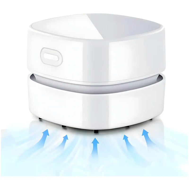 Desk Vacuum Cleaner, Mini Table dust Sweeper Energy Saving, High Endurance up to 90 mins, Cordless 360ยบ Rotatable Design for Keyboard/Home/School/Office