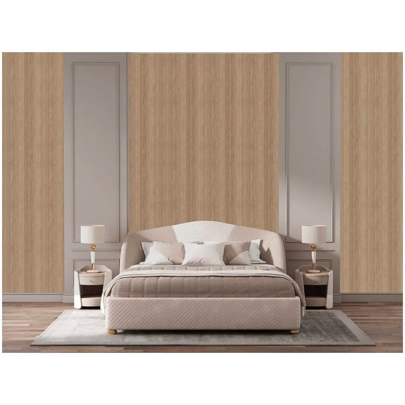 Veneer Wooden Textured Wallpaper (0.53 * 10 M, 57 Square Feet) 1 Full Roll, Maple Tree Wood Design