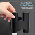 1-In-2-Out Dual Control Angle Valve, Angular Angle Cock Water Splitter Valve with Shut-Off, 1/2