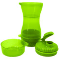 2 in 1 Dog Water Bottle Portable Food Container Drinking Bowl for Small Medium Dogs Outdoor Travel Pet Water Dispenser Feeder Green - 6