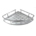 Wall Mount Bathroom Corner Shelf Aluminium Shower Caddy Wall Shelf Holder Anti Rust, Rust Free Aluminium, Installation Kit Included (1, Aluminum Corner)
