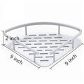 Wall Mount Bathroom Corner Shelf Aluminium Shower Caddy Wall Shelf Holder Anti Rust, Rust Free Aluminium, Installation Kit Included (1, Aluminum Corner) - 6