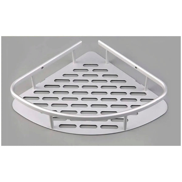 Wall Mount Bathroom Corner Shelf Aluminium Shower Caddy Wall Shelf Holder Anti Rust, Rust Free Aluminium, Installation Kit Included (1, Aluminum Corner) - 8