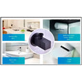 Angular Black for Bathroom wash basin, Geyser | Luxury Series One-Way Angle Valve | Wall Mounted. Stop Cock Toilet Commode, Washbasin, Square Design - 6.5 cm x 5 cm - 2