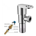 Brass Angle cock angular angle valve With Flange, Handle Design For Basin faucet geyser, Chrome - 2
