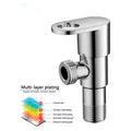 Brass Angle cock angular angle valve With Flange, Handle Design For Basin faucet geyser, Chrome - 3