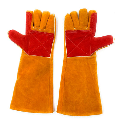 Anti Bite Gloves Safe And Durable Animal handling Gloves For Dog Cat Bird Parrot Lizard Antibite 18 Inches Long.