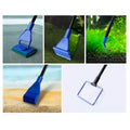 5 in 1 Aquarium Fish Tank Clean Set Algae Scraper Fish Net Sponge Plant Fork Gravel Rake. Telescopic 80cm Rod. - 3