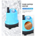 4500L/H 100W Submersible Water Fountain Pump For Aquariums Powerful Large Water Pump for Fountain, Suction Cup Bottom Water Circulation Pumps, Air Pump for Pond - 9