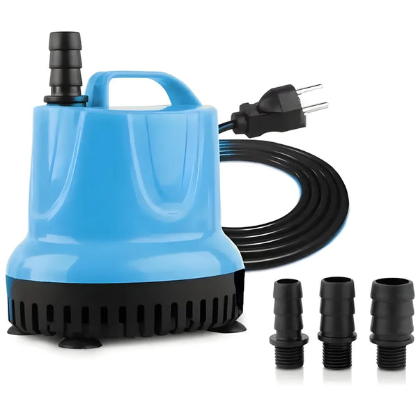 3500L/H 60W Submersible Water Fountain Pump For Aquariums Powerful Large Water Pump for Fountain, Suction Cup Bottom Water Circulation Pumps, Air Pump for Pond