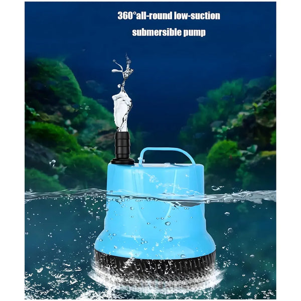 3500L/H 60W Submersible Water Fountain Pump For Aquariums Powerful Large Water Pump for Fountain, Suction Cup Bottom Water Circulation Pumps, Air Pump for Pond - 6