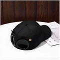 Aviator Cap for Men & Women, Retro Streetwear Baseball Hat with Built-in Aviator Lens Design, Adjustable Cotton Cap – Black - 3