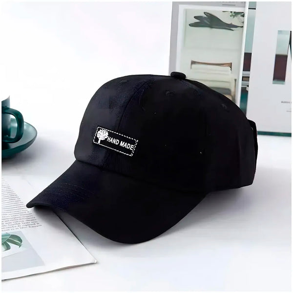 Aviator Cap for Men & Women, Retro Streetwear Baseball Hat with Built-in Aviator Lens Design, Adjustable Cotton Cap – Black - 6