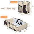 Baby Bed Bag Portable 3 in 1 Portable Bassinet Cot Crib Bags for Infant Sleeping Resting Nappy Changing Station for 0-12 Months - 7