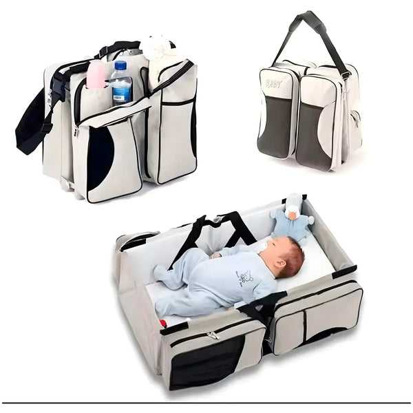 Baby Bed Bag Portable 3 in 1 Portable Bassinet Cot Crib Bags for Infant Sleeping Resting Nappy Changing Station for 0-12 Months - 8
