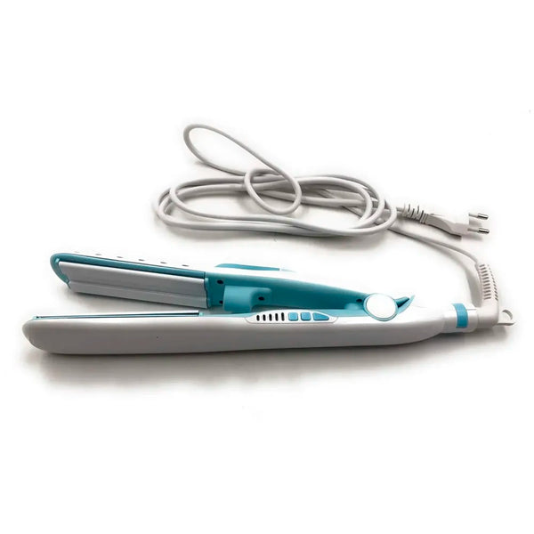 Professional Steam Spray Hair Straightener Curler Tourmaline Ceramic Vapor Flat Iron, with LCD Display and Auto-off Function - 3