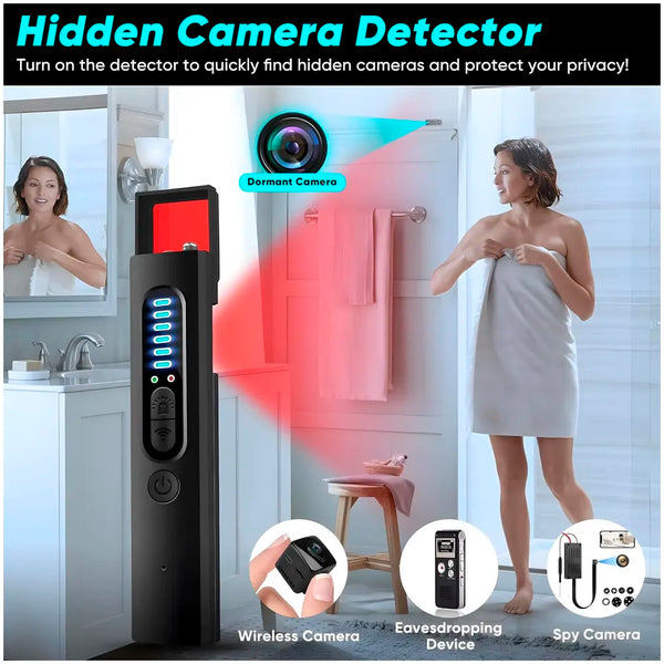 Efaithtek Hidden Camera Detector, Anti Spy RF Detectors, Bug Detectors, Camera Detectors, GPS Detectors,5 Levels Sensitivity, 4 Professional Modes, Privacy Protector for Hotels Rooms Cars - 2