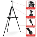 Easel for Art Adjustable Lightweight Telescopic Artist Display Stand with Carry Bag. Showroom Display Stand (1 PC) - 2