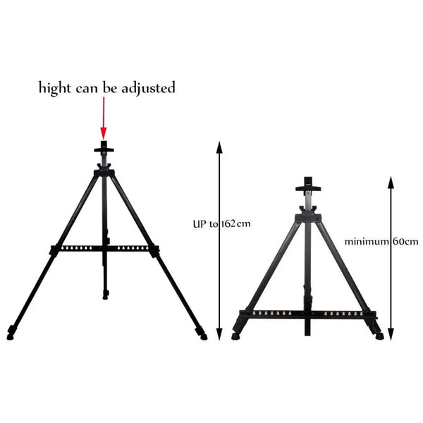 Easel for Art Adjustable Lightweight Telescopic Artist Display Stand with Carry Bag. Showroom Display Stand (1 PC) - 7