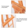 6 ft (182cm) Wooden Easel Canvas Holder Display Adjustable Stand Artist for Painting, Display and Advertisements Showroom Display, Drawing White Board (Wood) - 5