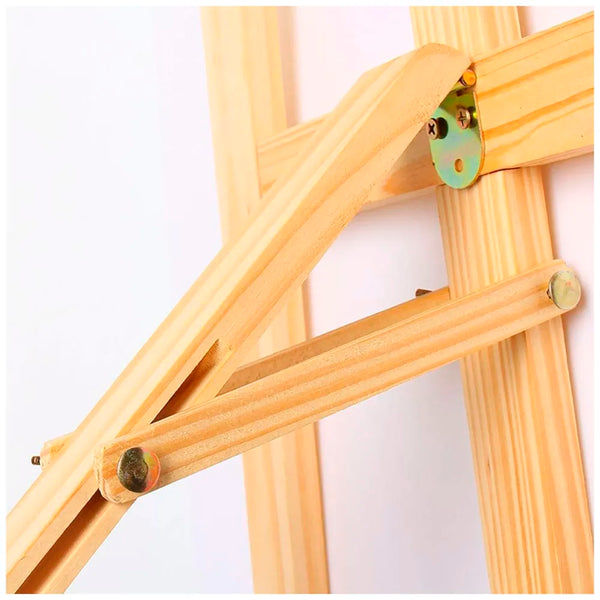 6 ft (182cm) Wooden Easel Canvas Holder Display Adjustable Stand Artist for Painting, Display and Advertisements Showroom Display, Drawing White Board (Wood) - 7