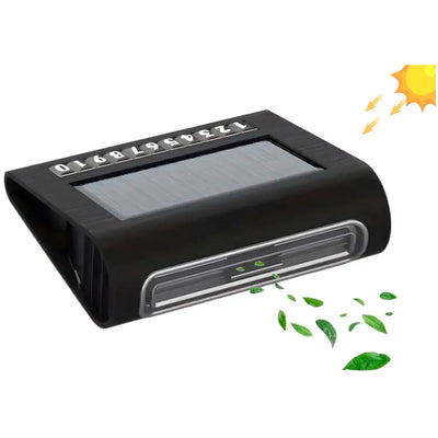 Car Air Purifier Solar Powered – Fresh Air Automatic Quiet Portable Air Purifier for Car, Removes 99.9% of Dust, Smoke, Odours, and Harmful Particles, Ideal for Car Office Bedroom