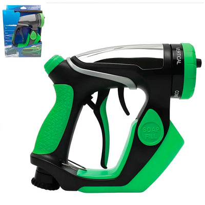 4 in 1 Car Bike Cleaning Foam Hose Attachment – Spray Gun Nozzle with Liquid Soap Jet Wash Sprinkler Accessory 4 Watering Modes No Pipe Only Head