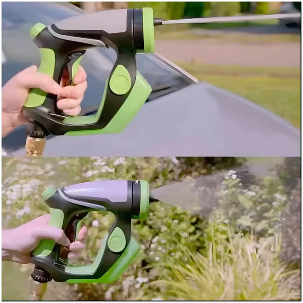 4 in 1 Car Bike Cleaning Foam Hose Attachment – Spray Gun Nozzle with Liquid Soap Jet Wash Sprinkler Accessory 4 Watering Modes No Pipe Only Head - 7