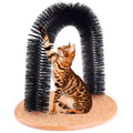 Cat Arch Self Groomer Massager Groom Toy Dog Brushes Pet Puppy Cat Scratcher Toys Fur Grooming Cat Toy Brush Controls Shedding with Scratch Pad and Catnip Interactive Kitten Toys 12 Inches - 5