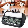VINJOE Chess Clock Digital Chess Timer Professional for Board Games,Portable Digital Chess Clock & Game Timer with Basic,Bonus,Delay and Positive Time Features Best Gifts for Christmas(Without Battery