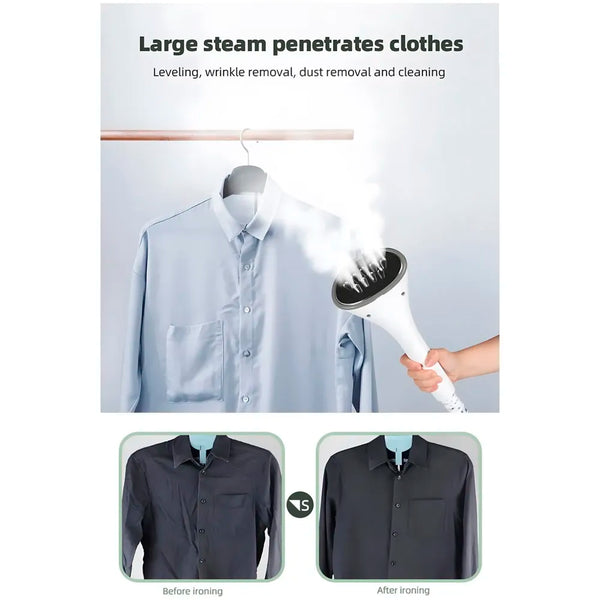 2200W Standing Garment Steamer, 10 Modes Advanced Clothes Steamer For Wrinkle-Free Clothes - Fast Heat-Up, Portable, And Efficient For Home And Professionals, Steam Iron. Red - 4