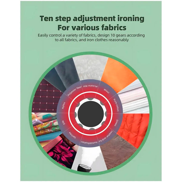 2200W Standing Garment Steamer, 10 Modes Advanced Clothes Steamer For Wrinkle-Free Clothes - Fast Heat-Up, Portable, And Efficient For Home And Professionals, Steam Iron. Red - 7