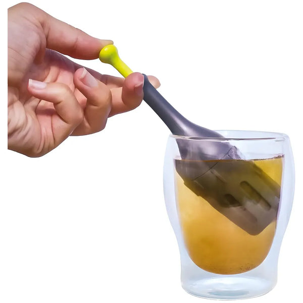 Tea Infuser Tea Coffee Plunger - Built-in Strainer – Coffee Press French Press Reusable - No Deposit in the Cup - Tea Ball - 4