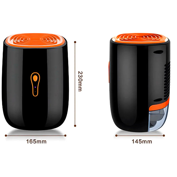 Quiet and Portable Dehumidifier for Home and Bathroom, Moisture Absorbing with Automatic Shut-Off, Tank 800 ml, Energy Saving, Ideal for Mold and Moisture - 6