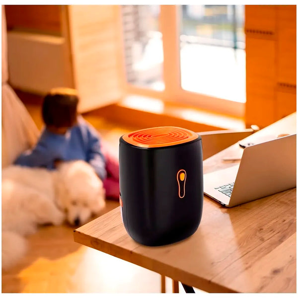 Quiet and Portable Dehumidifier for Home and Bathroom, Moisture Absorbing with Automatic Shut-Off, Tank 800 ml, Energy Saving, Ideal for Mold and Moisture - 7