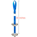 Dog Doorbells Training Potty Great Dog Bells Adjustable Door Bell Dog Bells for Potty Training Your Puppy The Easy Way Small and Large Breeds. (Blue) - 2