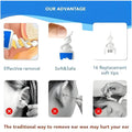 Ear Wax Removal Kit Tool, 16 Q-Grips Q tips Ear Wax Remover Reusable and Washable Replacement Soft Silicone Tips for Deep Cleaner Earwax, Ear Wax Removal Set - 6