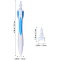 Ear Wax Removal Kit Tool, 16 Q-Grips Q tips Ear Wax Remover Reusable and Washable Replacement Soft Silicone Tips for Deep Cleaner Earwax, Ear Wax Removal Set - 7