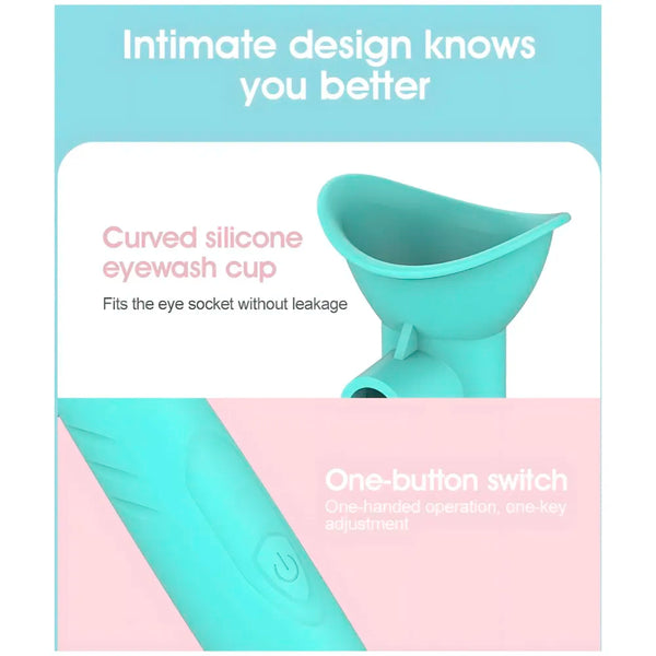 LIMEGIRL 2 In 1 Automatic Eye Make-Up Remover Electric Eye Washer Handheld Sprayer Sonic Moisturizer Eyewash Instrument Water Eye Massager 3 speed - 7