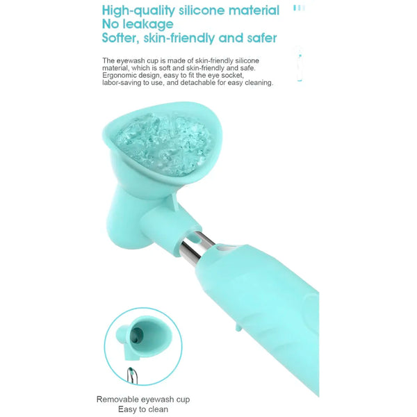 LIMEGIRL 2 In 1 Automatic Eye Make-Up Remover Electric Eye Washer Handheld Sprayer Sonic Moisturizer Eyewash Instrument Water Eye Massager 3 speed - 8